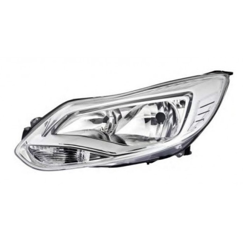 Ford Focus 2011-2014 Beyaz Zemin Komple Sol Far İthal Yan Sanayi