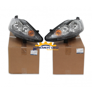 Ford Fiesta 2009-2012 Siyah Zemin Sağ ve Sol Far Takımı 2 Adet Ford Orjinal