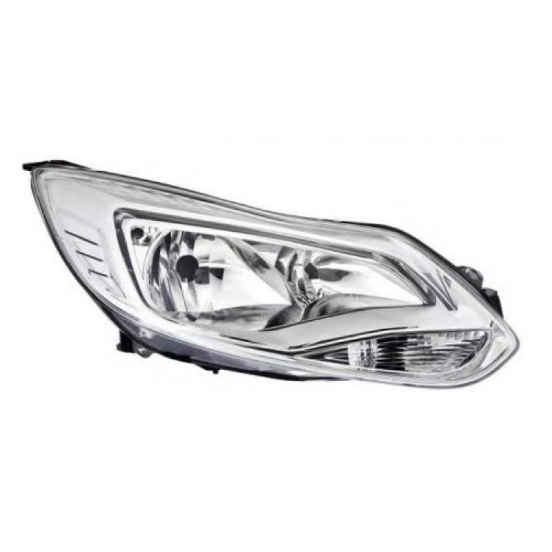 Ford Focus 2011-2014 Beyaz Zemin Komple Sağ Far İthal Yan Sanayi