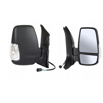 Ford Transit 2014-2020 Beyaz Sinyalli Sağ Dış Ayna ( Otomatik Katlanır Tip ) Yan Sanayi