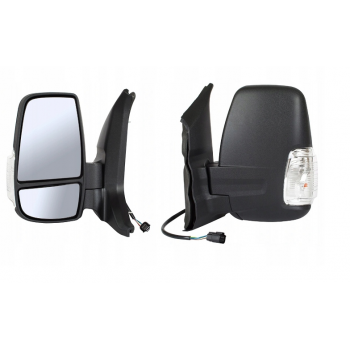 Ford Transit 2014-2020 Beyaz Sinyalli Sol Dış Ayna ( Otomatik Katlanır Tip ) Yan Sanayi