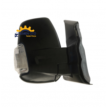 Ford Transit 2014-2020 Beyaz Sinyalli Sağ Dış Ayna ( Otomatik Katlanmayan Tip ) Yan Sanayi