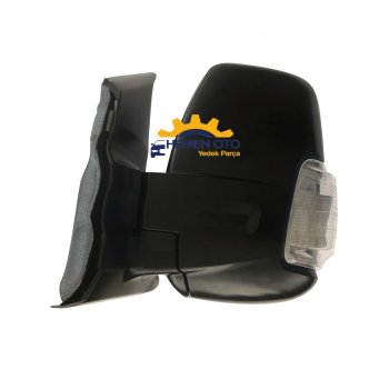 Ford Transit 2014-2020 Beyaz Sinyalli Sol Dış Ayna ( Otomatik Katlanmayan Tip ) Yan Sanayi