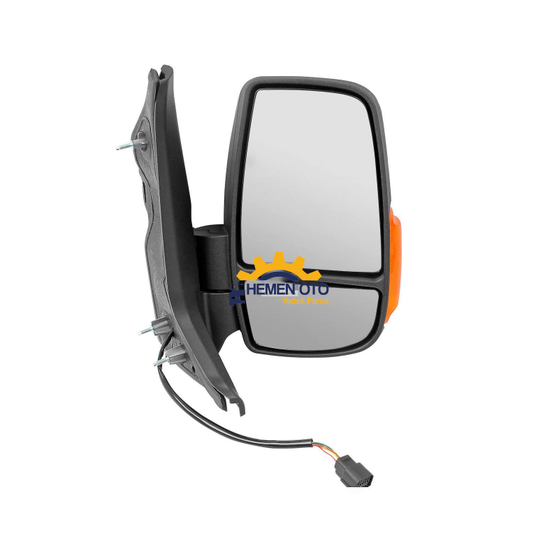 Ford Transit 2014-2020 Sarı Sinyalli Sağ Dış Ayna ( Otomatik Katlanır Tip ) Yan Sanayi