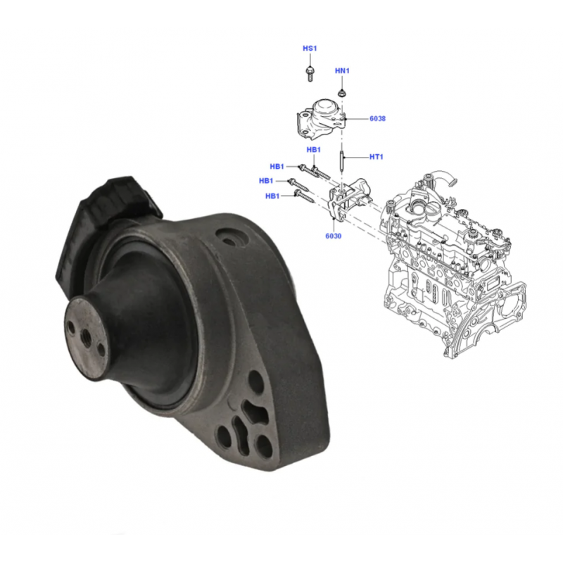 Ford Fiesta 2002-2008 Dizel / Benzinli Motor Takozu Yan Sanayi