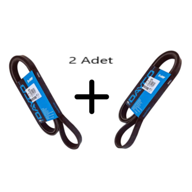 Ford CMax 2004-2007 1.6 Benzinli V Kayış Seti 2 Adet Dayco Marka