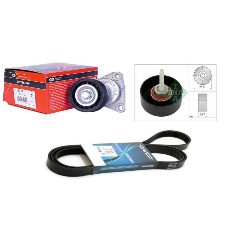 Ford Mondeo 2001-2007 2.0 Duratech Benzinli V Kayış ve Gergi Bilya Seti