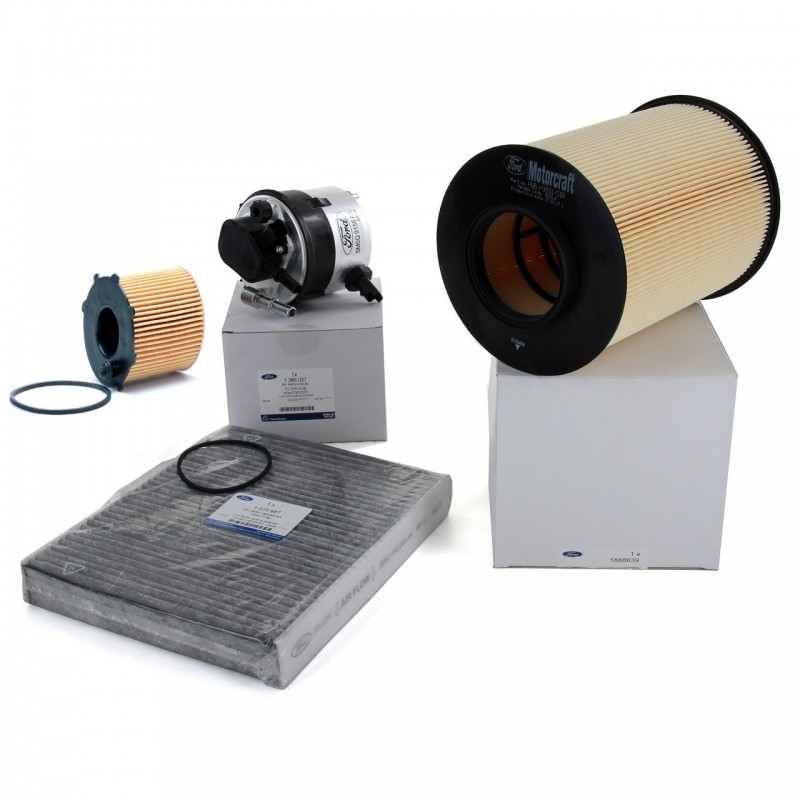 Ford Cmax 2007-2010 1.6 TDCI Dizel Periyodik Yağ Bakım Filtre Seti Orjinal