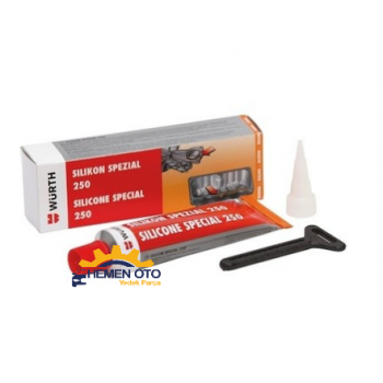 Würth Silikon Sıvı Conta Siyah 300°C Isıya Dayanıklı 70Ml