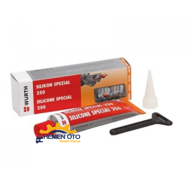 Würth Silikon Sıvı Conta Siyah 300°C Isıya Dayanıklı 70Ml